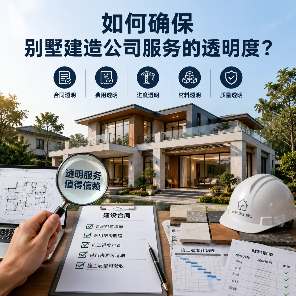在 遵义 如何确保别墅建造公司服务的透明度？