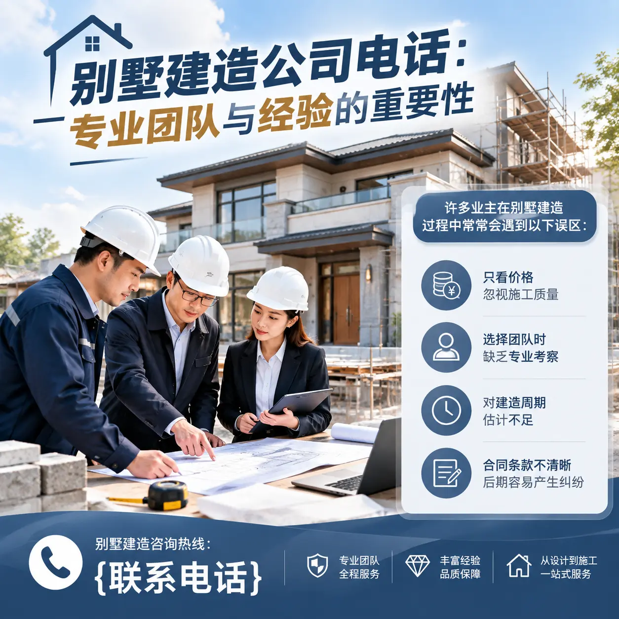 遵义别墅建造公司电话:专业团队与经验的重要性