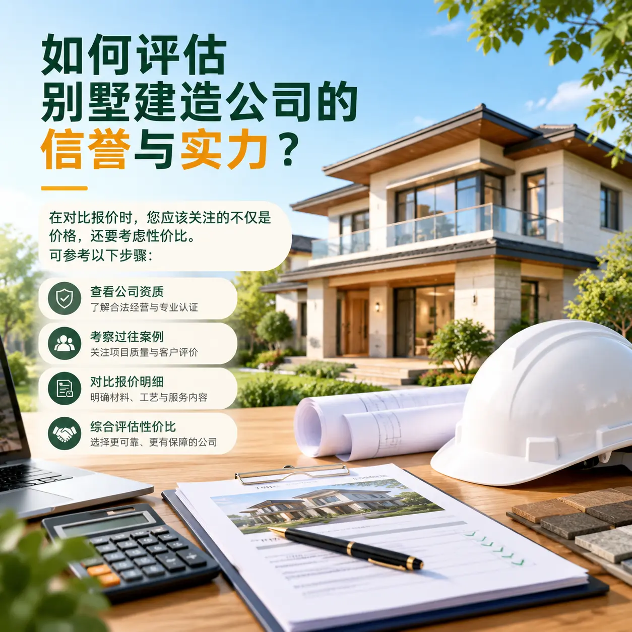 如何评估 遵义 别墅建造公司的信誉与实力?