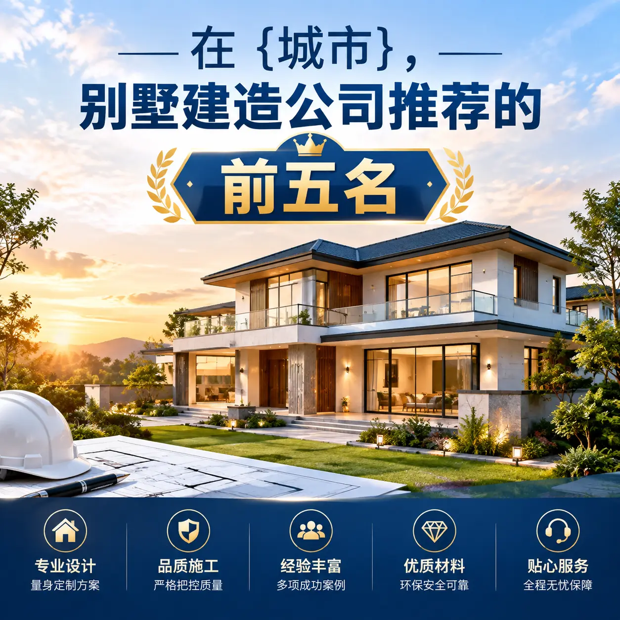在 遵义，别墅建造公司推荐的前五名