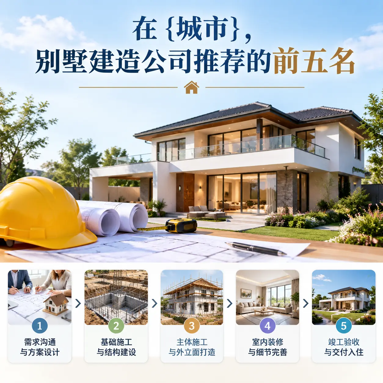 在 遵义，别墅建造公司推荐的前五名