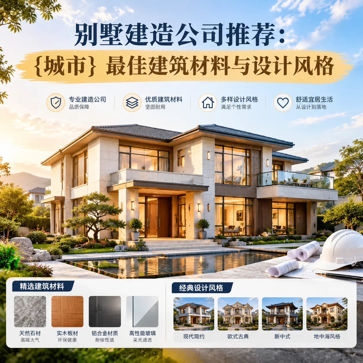 别墅建造公司推荐： 遵义 最佳建筑材料与设计风格