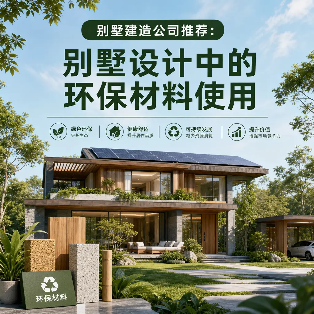 别墅建造公司推荐: 遵义 别墅设计中的环保材料使用